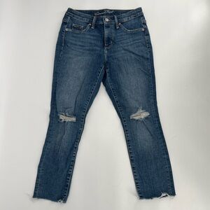 Universal Thread Distressed Rough Hem High Rise Jeggings Size 2 Short Women's
